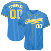 Custom Button Down Baseball Jersey with Player Name and Number