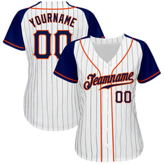 Custom Baseball Jersey Pinstripe with Personalized Name Number
