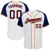 Custom Baseball Jersey Pinstripe with Personalized Name Number