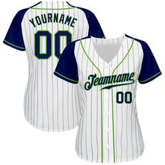 Pinstripe Custom Baseball Team Jersey with Player Name and Number