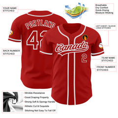 Custom Baseball Jersey Shirt with Custom Name Number