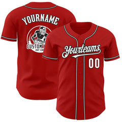 Custom Baseball Jersey Shirt Striped with Team Name and Logo