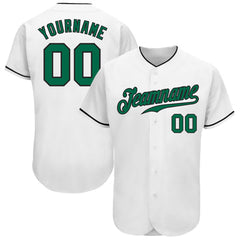Custom Button Down Baseball Jersey with Player Name and Number