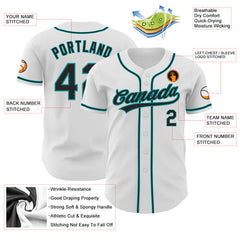 Custom Button Down Baseball Jersey Casual with Name Number and Logo