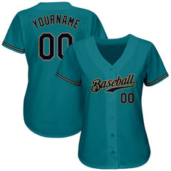 Stitched Printed Personalized Baseball Shirt with Custom Name Number