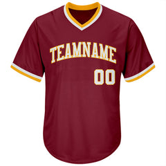 Custom Button Down Baseball Jersey for Little League Teams