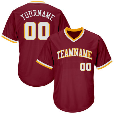 Custom Button Down Baseball Jersey for Little League Teams