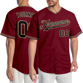 Custom Team Baseball Jersey with Personalized Name Number