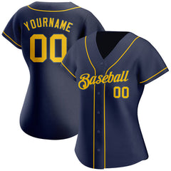 Custom Button Down Baseball Jersey Team with Name and Number