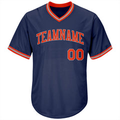 Custom Button Down Baseball Jersey with Team Logo and Number for Team Gift