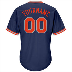 Custom Button Down Baseball Jersey with Team Logo and Number for Team Gift