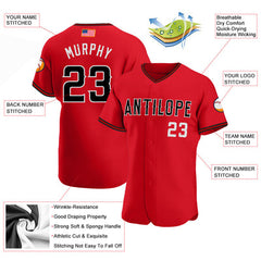 School Team Custom Baseball Jersey with Player Name and Number