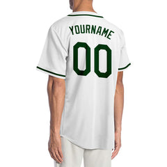 Custom Button Down Baseball Jersey with Player Name and Number for Graduation Gift
