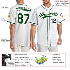 Custom Button Down Baseball Jersey with Player Name and Number for Graduation Gift