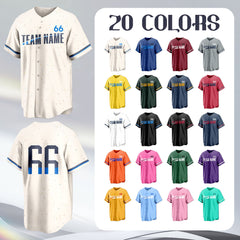 Custom Baseball Uniform with Player Name and Number