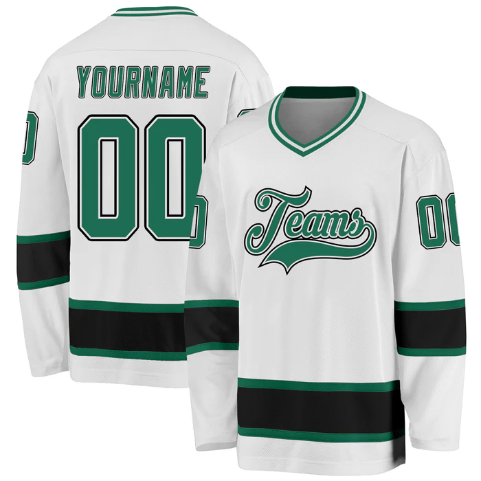 Custom Hockey Fan Shirt Stitched Printed Team Logo with Stitched Printed Team Logo Name Number for Hockey Clubs