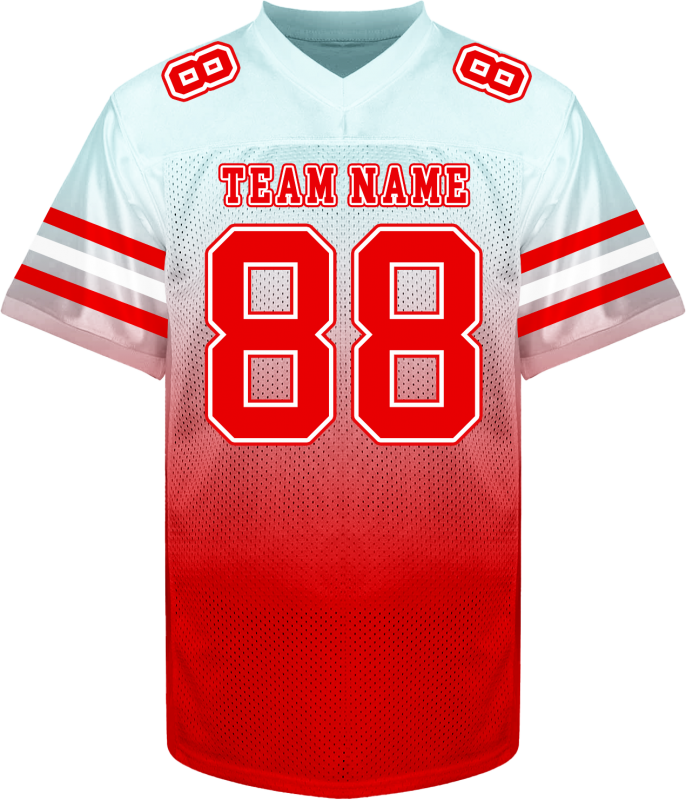 Personalized Football Team Jersey with Team Name and Player Number Stitched Printed