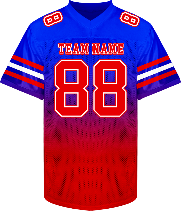 Stitched Printed Name Number Personalized Football Team Jersey with Custom Team Logo
