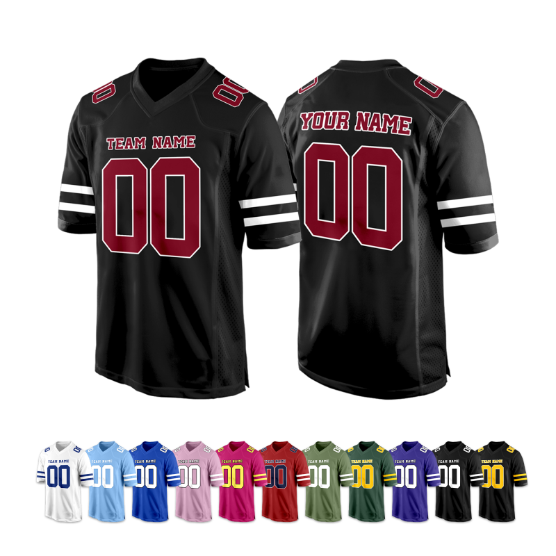 Custom Football Fan Shirt with Team Name and Logo Game Day Shirt