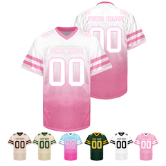 Custom Football Fan Shirt Sporty Stitched Printed Team Logo