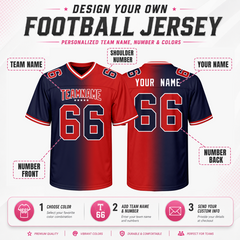 Personalized American Football Jersey with Player Name and Number Football Gift