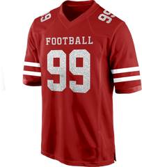 Personalized Football Team Jersey with Custom Front Text