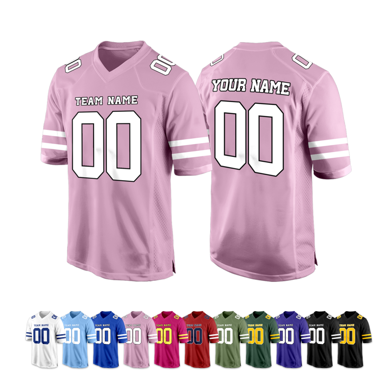 Custom Football Team Jersey Stitched Printed Name Number Logo for Coaches and Players