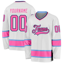 Custom Hockey Uniform with Custom Patch Logo with Custom Chest Logo Back Name Number and Sleeve Patch
