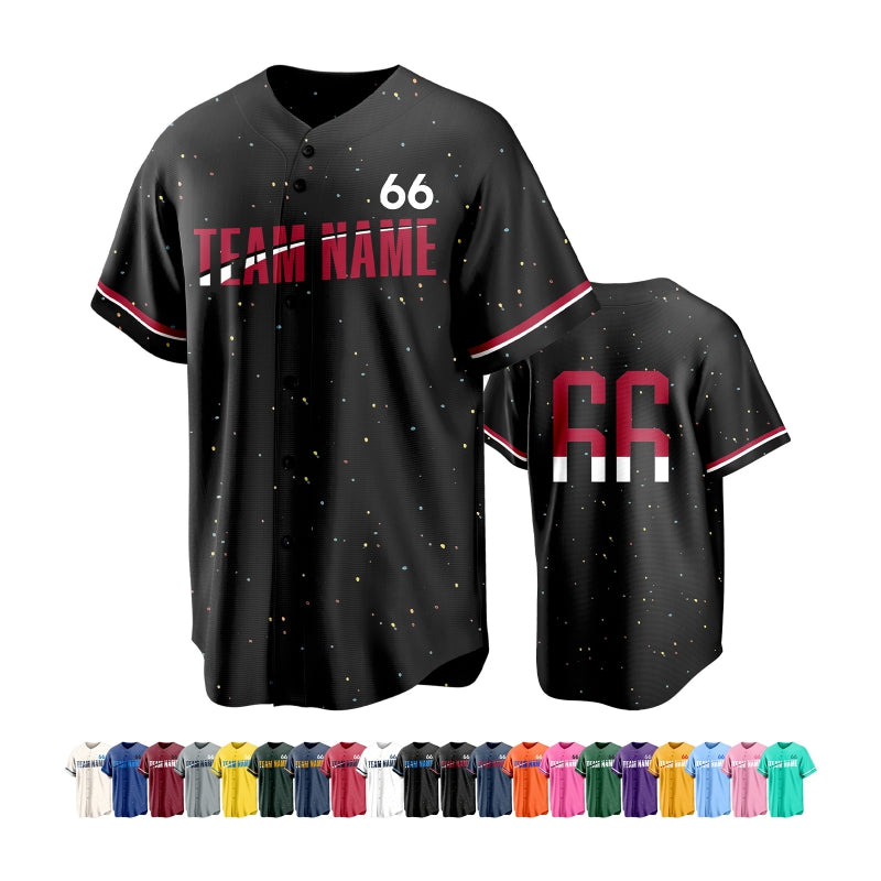 Practice Style Custom Baseball Team Jersey with Team Logo and Number