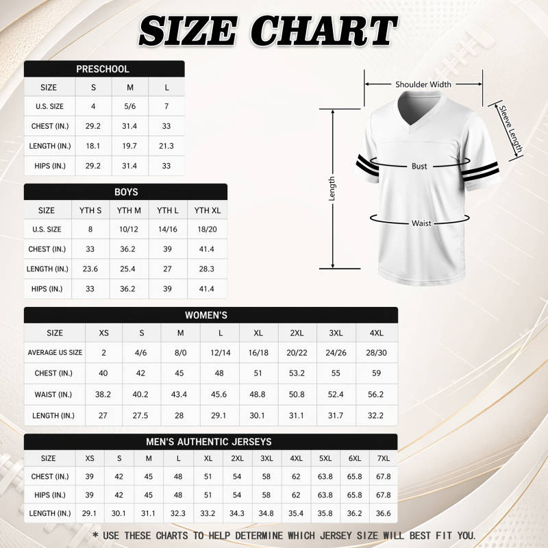 Custom Football Jersey with Custom Front and Back Stitched Printed Team Logo