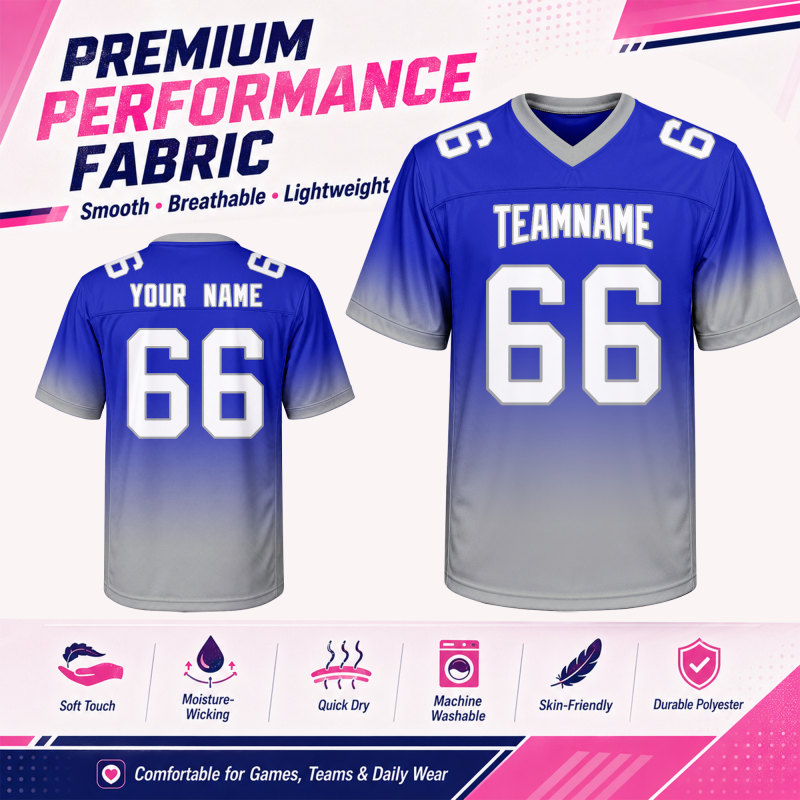 Custom Football Team Jersey with Team Name and Player Number Football Gift