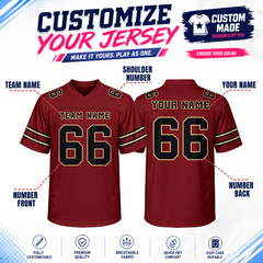 Stitched Printed Custom Design Personalized American Football Jersey for Team Building