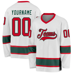 Custom Hockey Team Jersey with Personalized Name Number Team Uniform with Personalized Team Name Logo Number for Adults and Kids