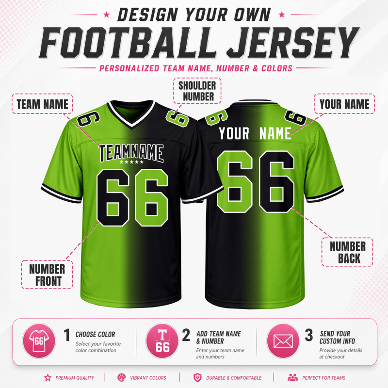 Custom Football Fan Jersey Stitched Printed Name Number Logo for Sports Clubs