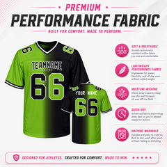 Custom Football Fan Jersey Stitched Printed Name Number Logo for Sports Clubs