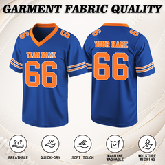 Hip Hop Custom Game Day Football Jersey for Youth Kids Preschool