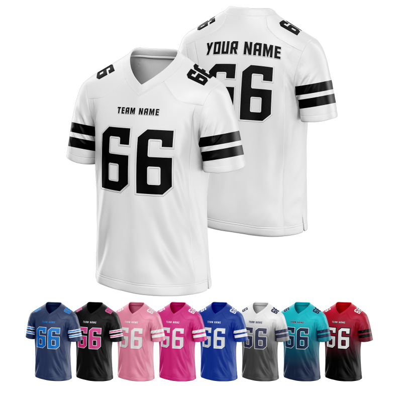Game Uniform Style Custom Football Uniform Stitched Printed Name Number