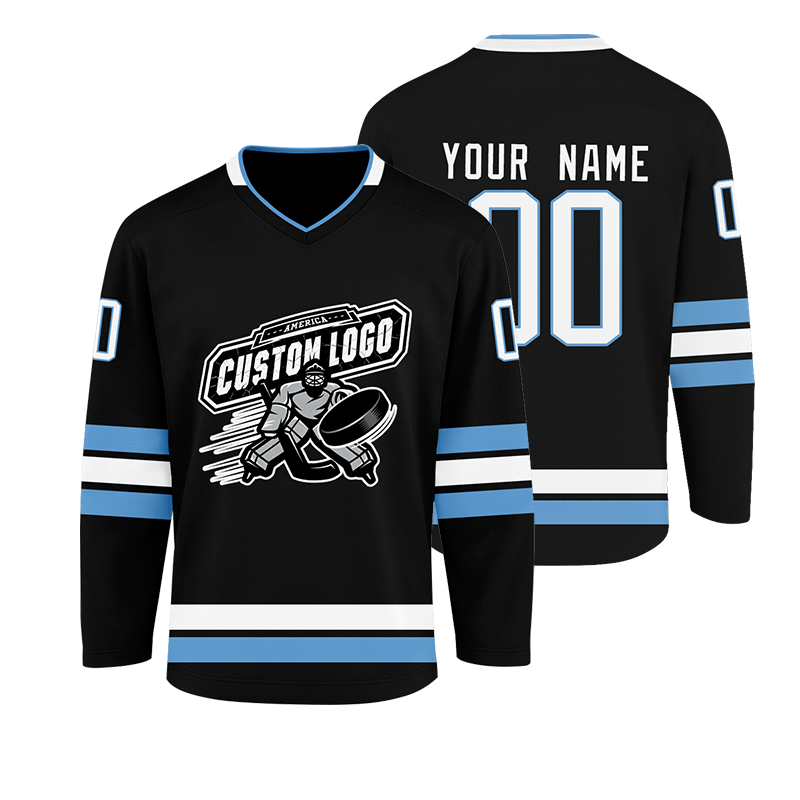 Personalized Hockey Jersey Stitched Printed with Stitched Printed Name Number Team Logo for Men Women Youth Kids