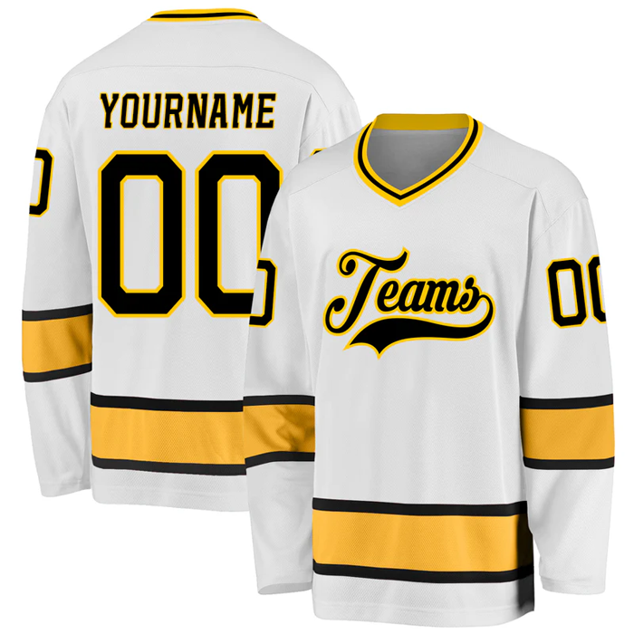 Personalized Hockey Jersey Stitched Printed with Stitched Printed Name Number Team Logo for Men Women Youth Kids