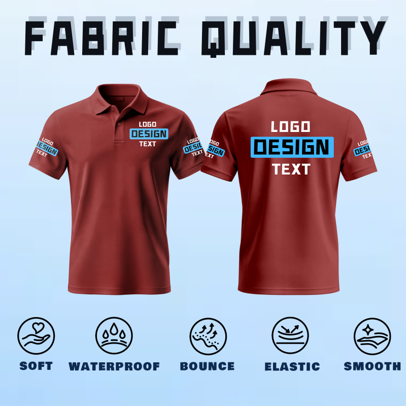 Lightweight Custom Event Printed Polo Shirt for Organization Staff and Church Event