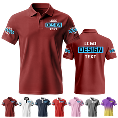 Lightweight Custom Event Printed Polo Shirt for Organization Staff and Church Event