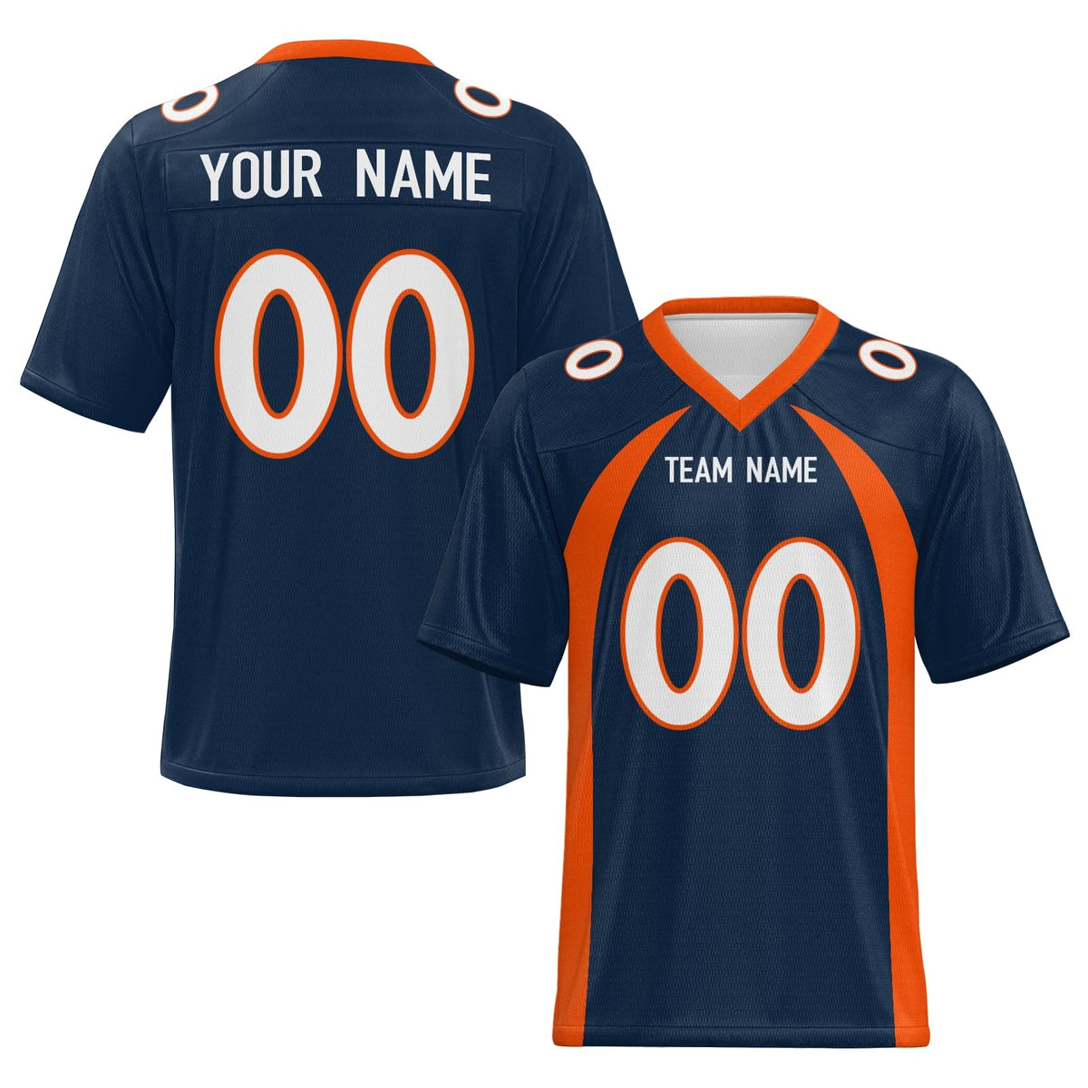 Personalized Football Jersey with Team Name and Player Number Stitched Printed Team Logo