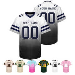 Custom Football Fan Jersey with Custom Text and Number Stitched Printed