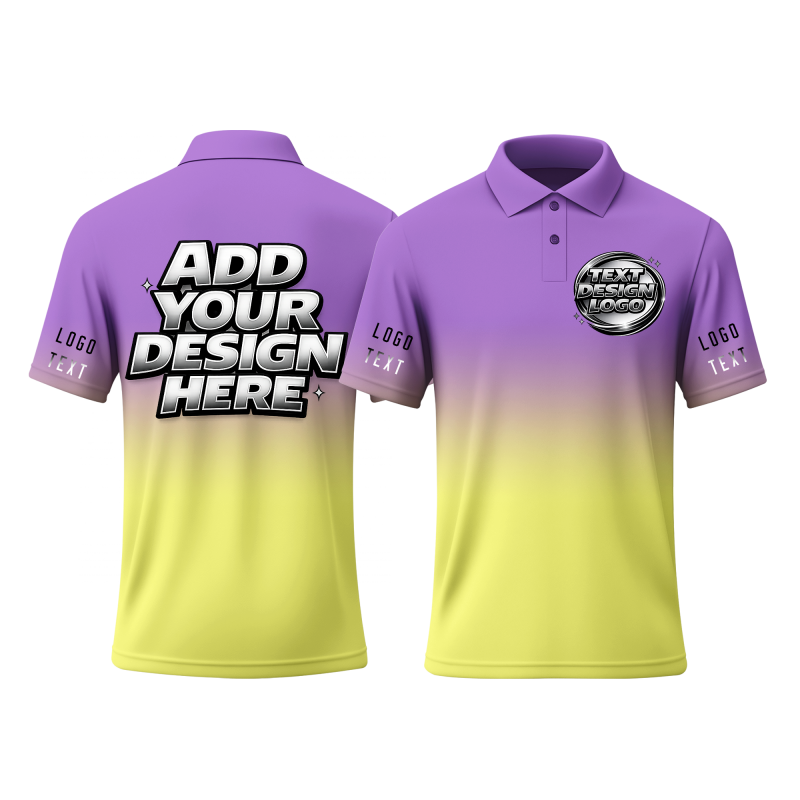 Business Custom Short Sleeve Printed Polo Shirt Printed Design for Business Team Uniforms