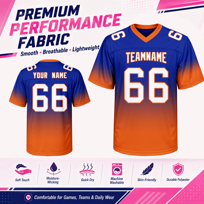 Personalized American Football Jersey with Custom Team Logo Team Uniform