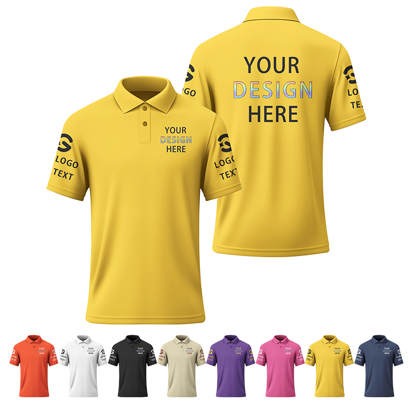 Custom Event Printed Polo Shirt with Printed Logo Name for Men Women Youth
