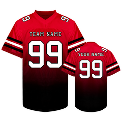 Custom Game Day Football Jersey with Front Team Name and Back Number Stitched Printed