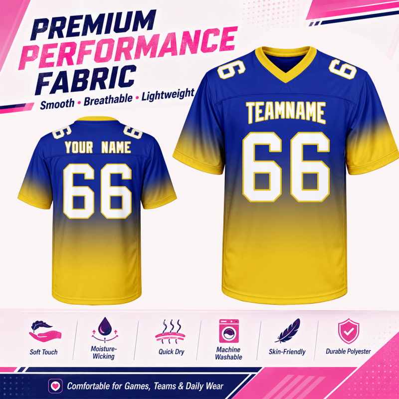 Personalized Football Team Jersey Fan Style Stitched Printed Personalization