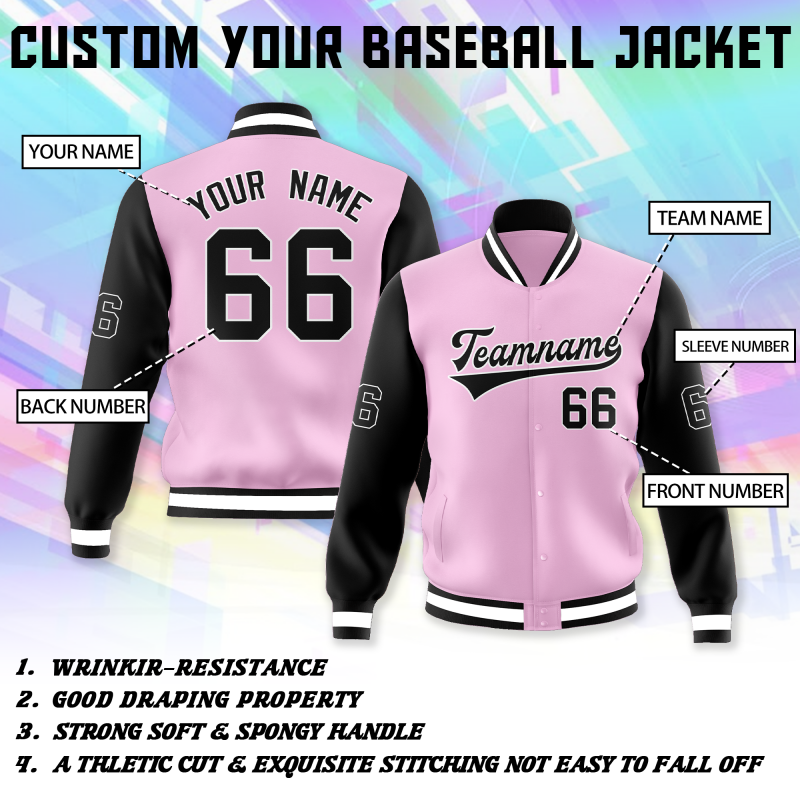 Custom Family Jacket with Printed and Embroidered Logo Name for Men Women Youth