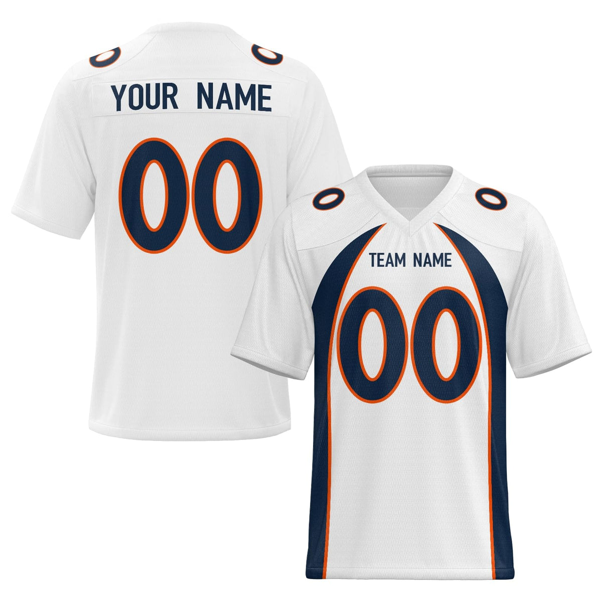 Custom Football Game Jersey with Team Logo and Number Stitched Printed Custom Design